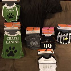 Dog Football Halloween Costumes. XS and a few Med. Brand New
