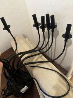 6 Light Black Chandelier