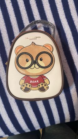 Bear Mini Bag For Girls 6 To 12 Years Old Very Cute Bear Fashion Bag Leather