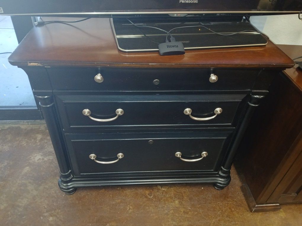 Large End Table Dark Brown