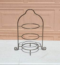 Metal Tiered Plate Stand Dessert Server