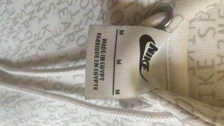 Nike sportswear hoodie white size medium