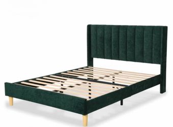Green bed frame