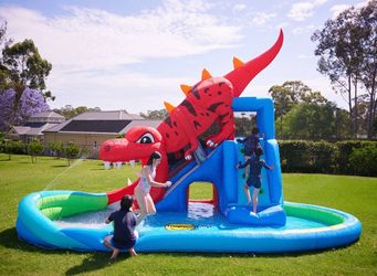 Happy Hop Dinosaur Cave Adventure Inflatable