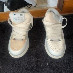 WHITE AND BLUE AMIRI’s Worn Once Drink Spilled Never Wore Again