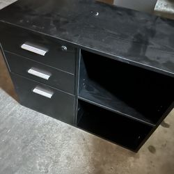 3-Drawer File Cabinet Mobile Lateral Cabinet Printer Stand