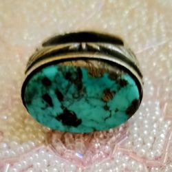 Silpada Sterling Silver & Turquoise Ring, Size 9