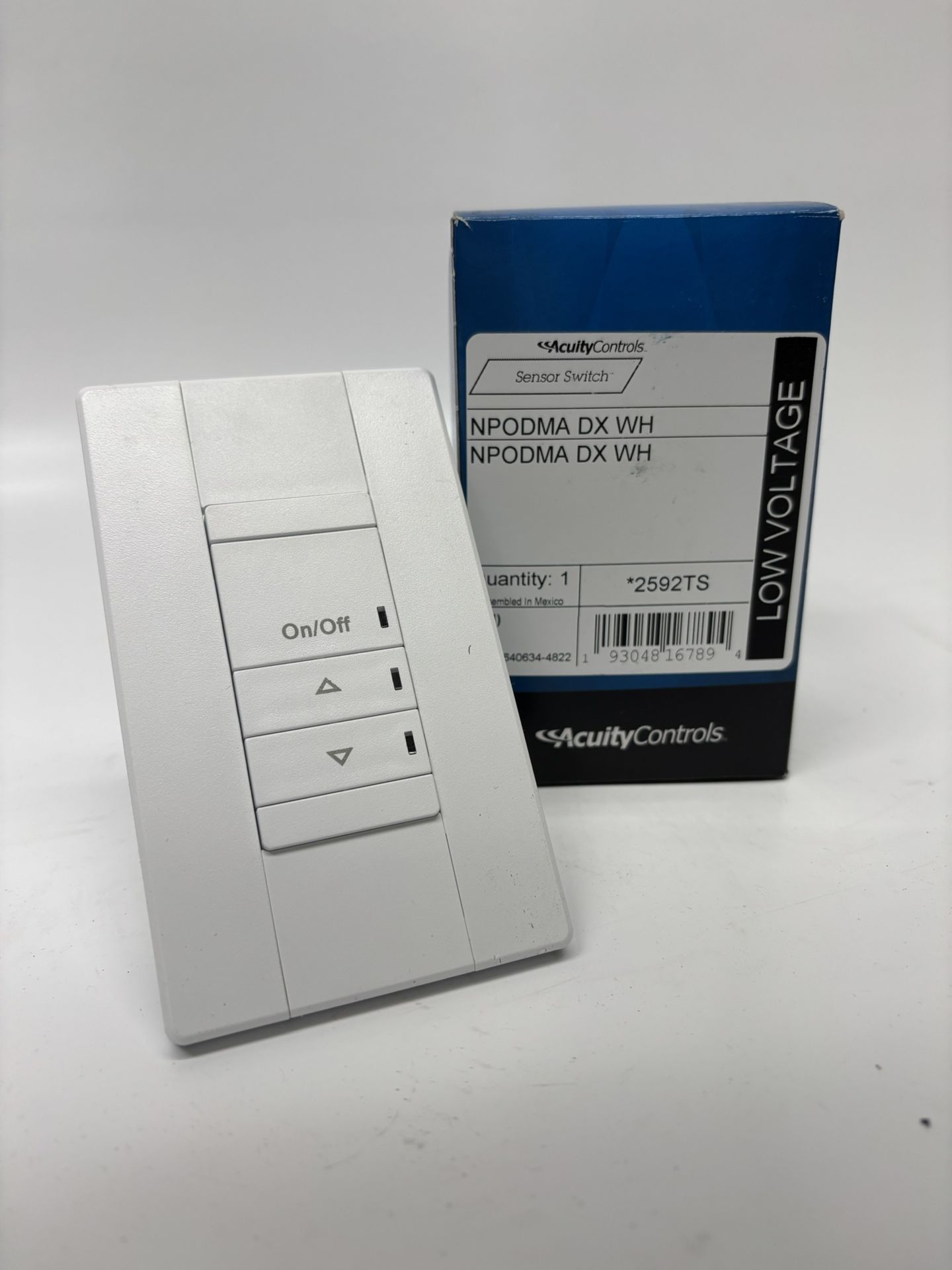 nLight AcuityControls NPODMA DX WH (2592TS) 259 Wired Wall Switch