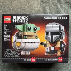 Mandalorian And The Child Lego BrickHeadz 