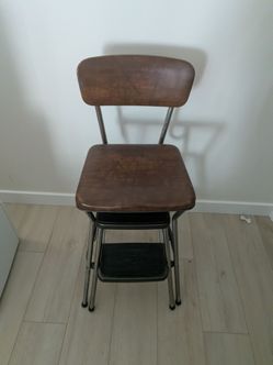 Vintage cosco step stool foldable 1950s