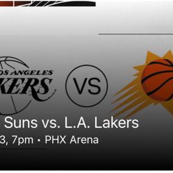Phoenix Suns Vs LA Lakers