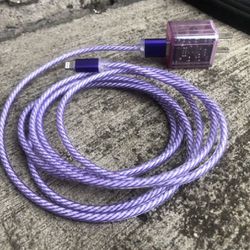 6 1/2-ft. LED Color-Changing iPhone Charging Cord (Purple)