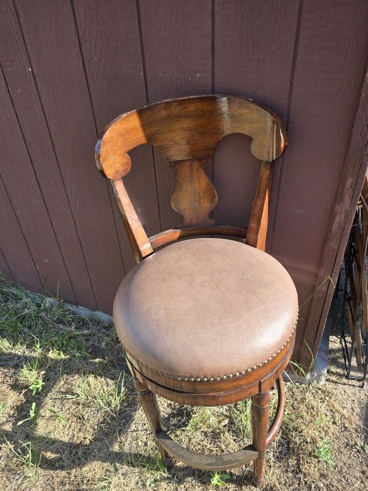 Wooden Bar Stools (3)