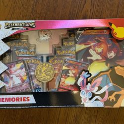 Pokemon TGC Celebrations 25th Col. V Memories Dark Syveon &Lance`s Charizard