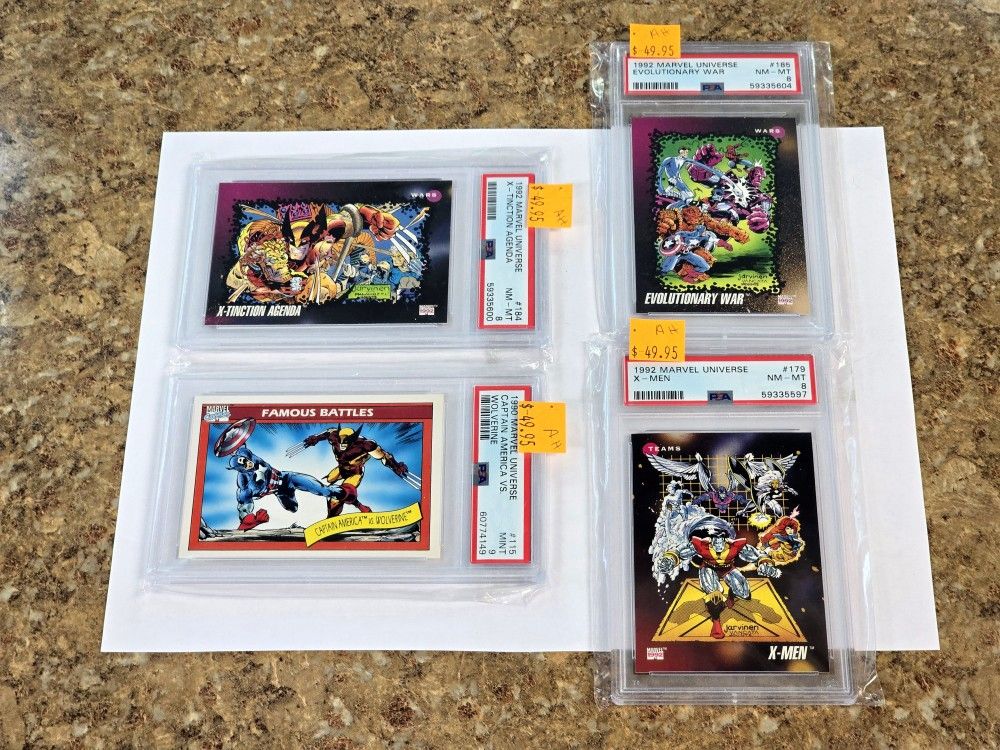 1990s PSA Graded Marvel Cards SEE PHOTOS