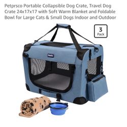 Collapsible Pet Crate Blk Never Been Used $30