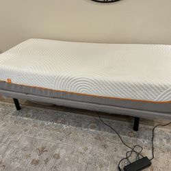 Tempur-Pedic Fully Adjustable Twin Bed And Frame