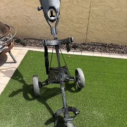 Bag Boy Golf Push Cart – 3 Wheel Folding Cart