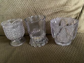 Vintage purple depression glass