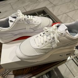 Size 9 - PUMA TMC x Future Rider Triple White - Nipsey Hussle