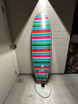 Odysea Beginner Soft  Surfboard with Leash 7’