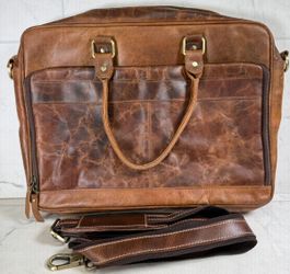 No-brand leather laptop bag (A1G011342)