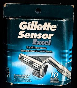 NEW Gillette Sensor Excel Razor Blade Refills 10 cartridges