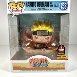 Funko Deluxe Naruto Uzumaki as Nine Tails 1233 LA Comic Con 2022 Hot Topic exclusive