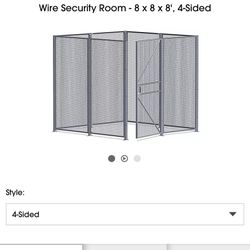 Uline Security Room 8x8 With Locking Dr