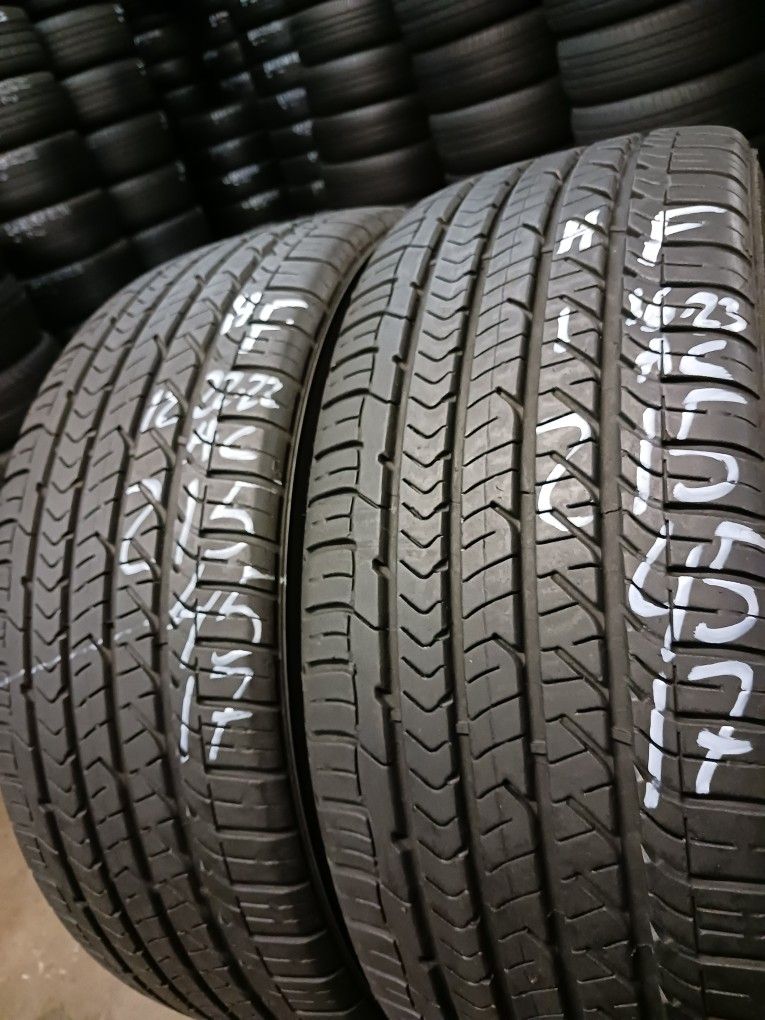 215/45-17 (2 Goodyear Tires 75% Tread Life 