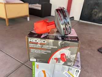 RIDGID Power Spin+ 1/4 in. x 25 ft. Hybrid Drain Cleaning Snake Auger (Manual or Cordless Drill Operated, Tool Only)