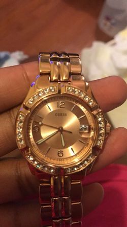 Rose Gold Guess Watch