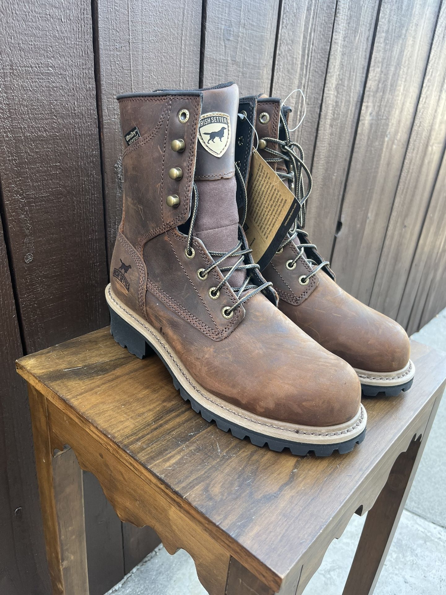 Irish Setter MESABI Waterproof Leather Safety Toe Logger SIZE 8E2