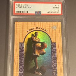 Kobe Bryant 1996-97 UD3 PSA 9 # 19 MINT Rookie