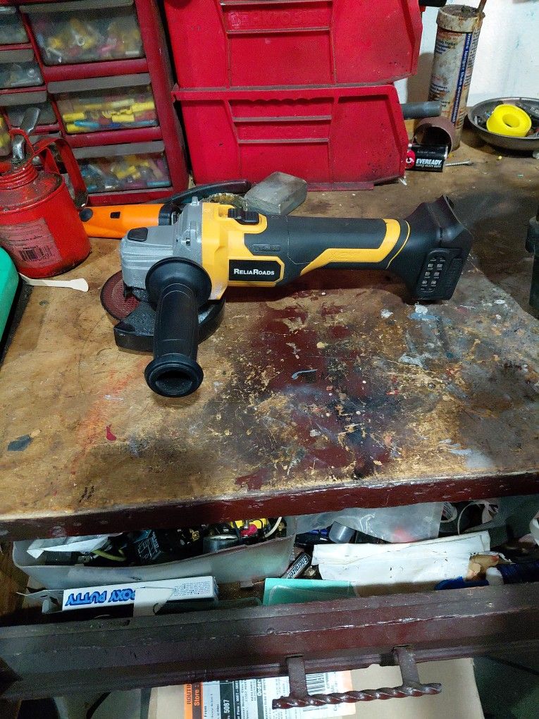 Angle Grinder Wok With Dewalt Battery $50 only Tool