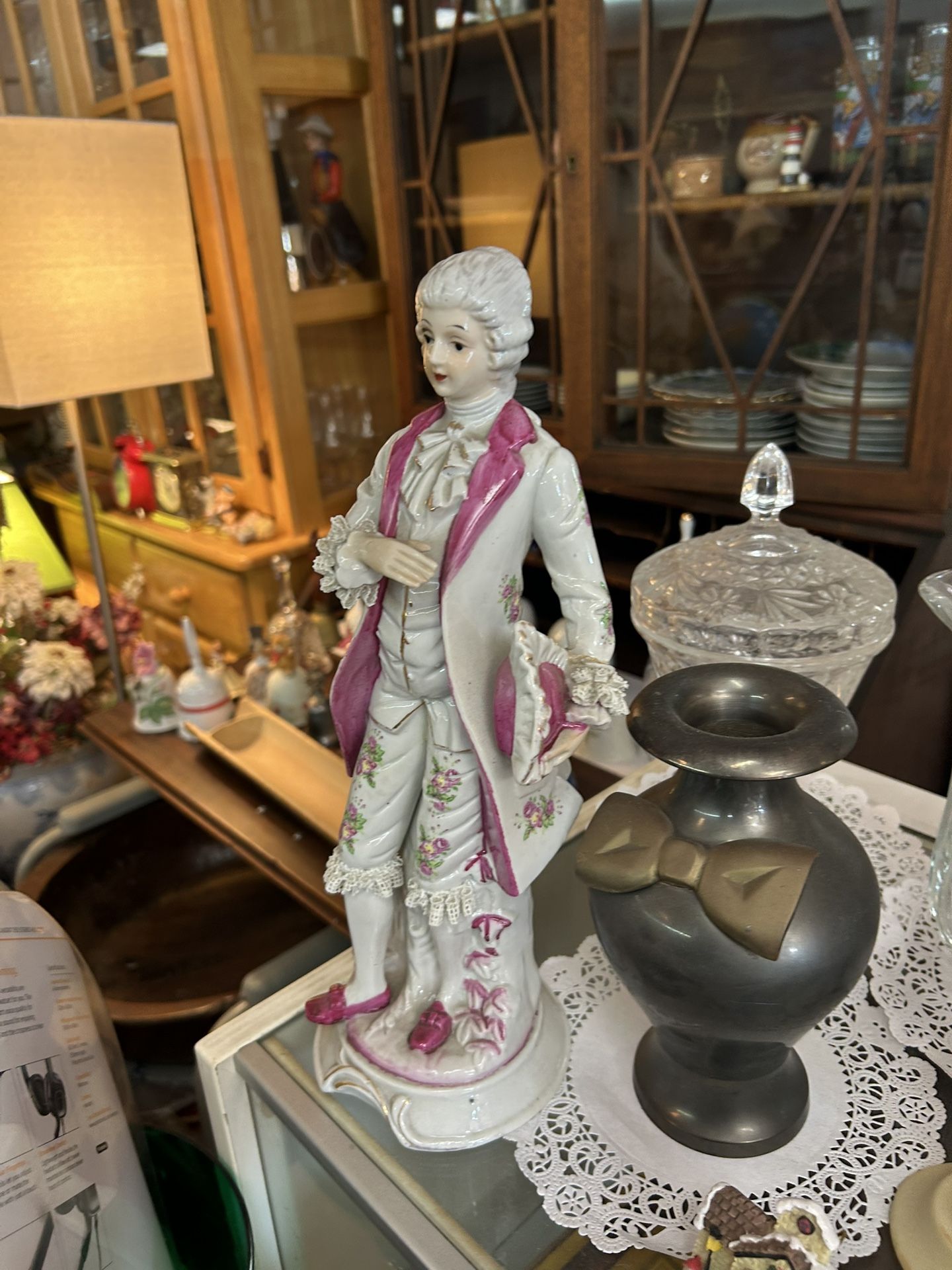 Vintage Victorian Porcelain Figurine of a Gentleman