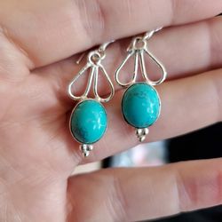 Is Sterling silver and turquoise earrings