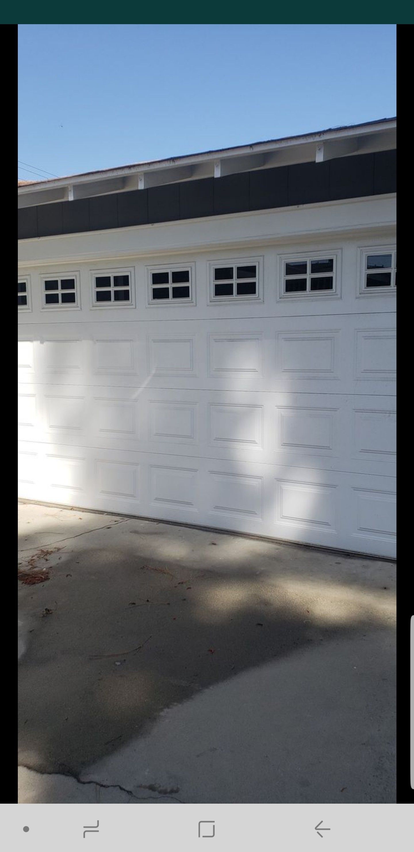 Double garage door with Motor, and remote complete working great