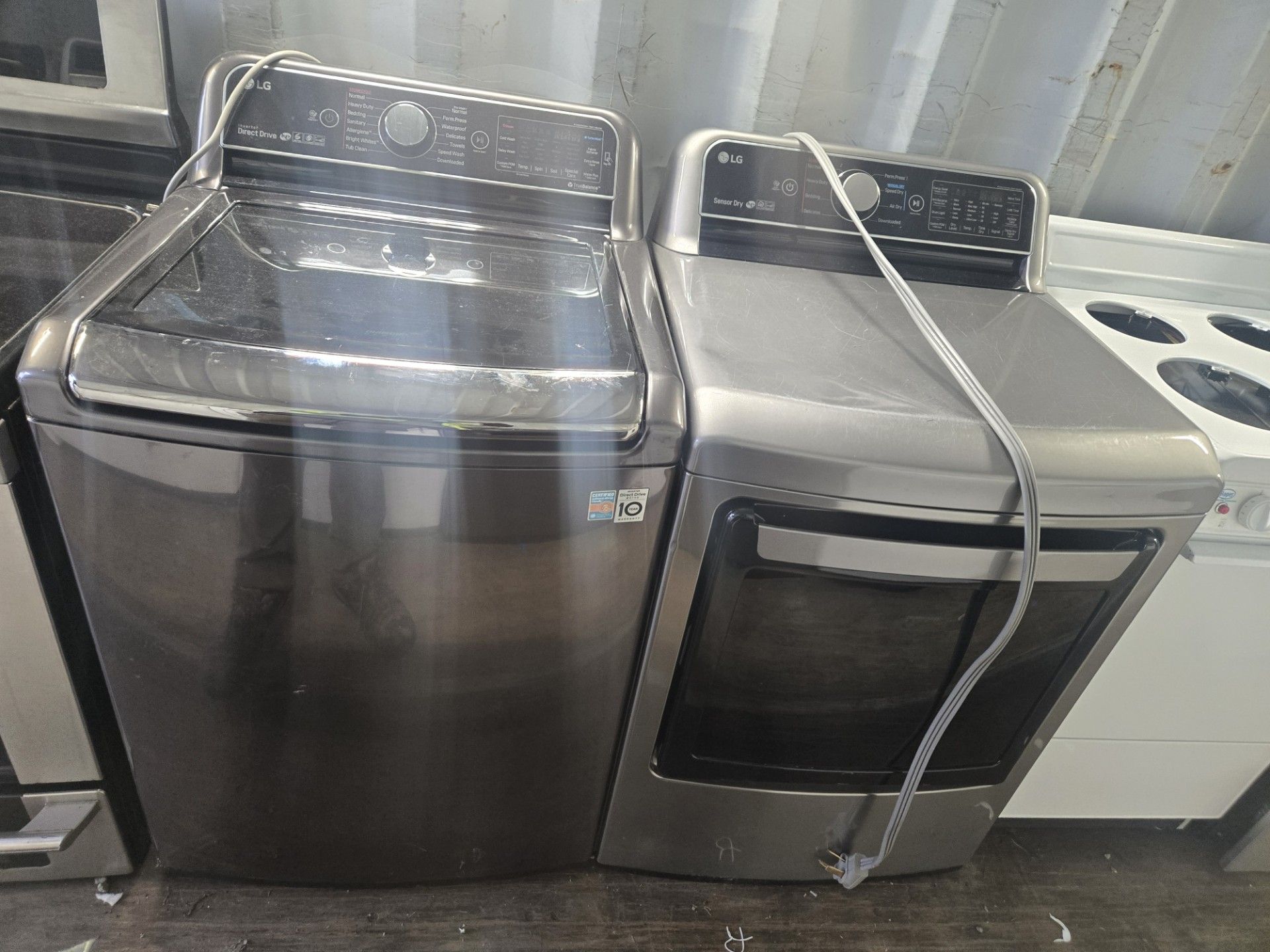 Lg Washer And Dryer Set Electric Topload Extra Large Capacity