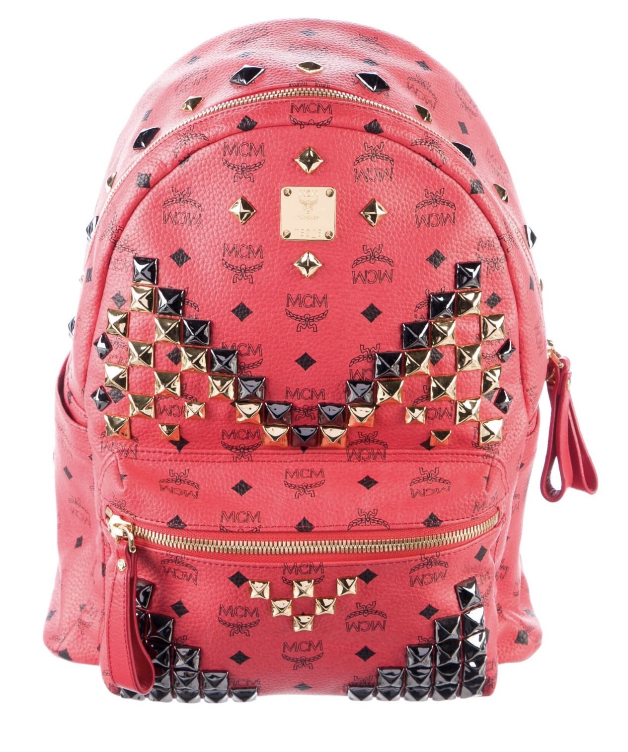 MCM Visetos Stark Studded Backpack