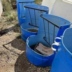 Farm Feeders Water Barrels