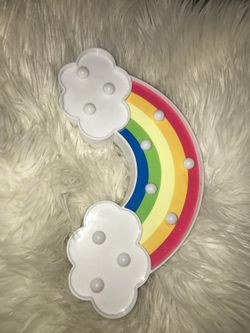 Rainbow light up decor (lights up) ... hang/ stand up ... upland area