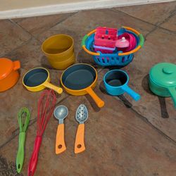 Play Pots, Pans, Utensils, Baskets