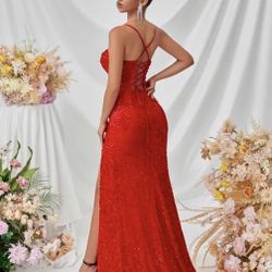 K&D Elegant Red Gown