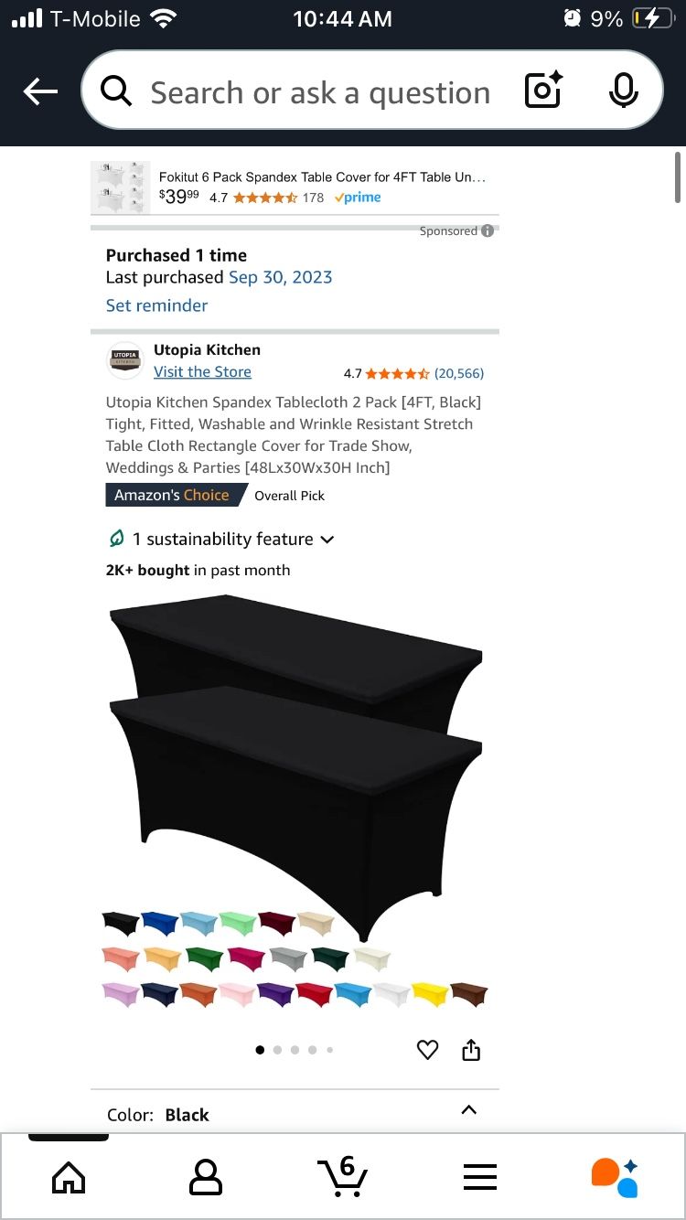 Gently Used Fitted Tablecloth’s
