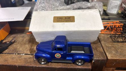 1953 Chevy 3100 truck, metallic blue 1/43 scale