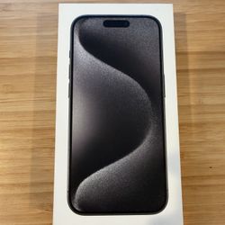 BOX ONLY iPhone 15 pro 256GB