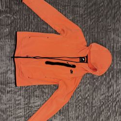 Nike Men’s Tech Fleece Washed Orange Zip Up Hoodie