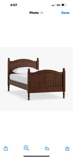 2 pottery barn twin beds with mattress