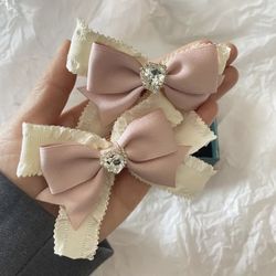 Girls Spring Or Easter Elegant Hair Bows